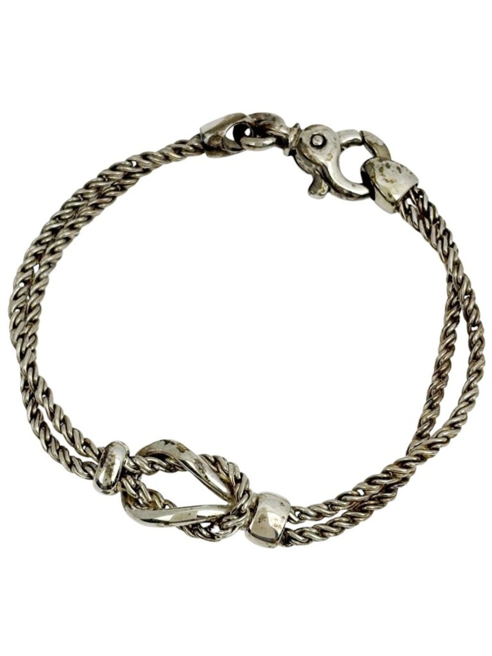 Tiffany & Co Bracelet Knot Double Rope 925 Sterling Silver